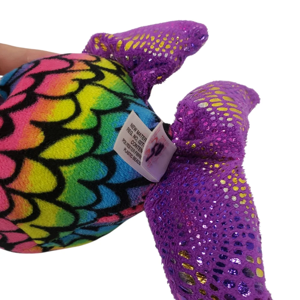 Ty Beanie Boos‎ Flippy The Multicolored Fish Rainbow Plush Toy